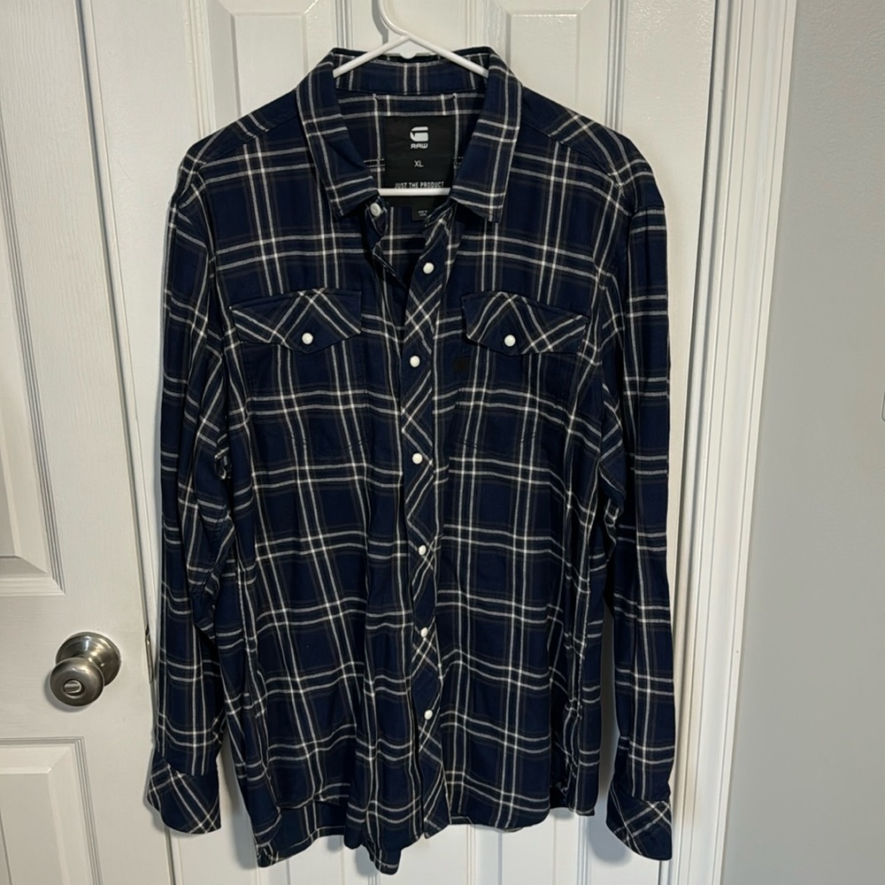 G-Star Raw Men’s Western Style Button Down (Tacoma Deconstructed) - Size XL